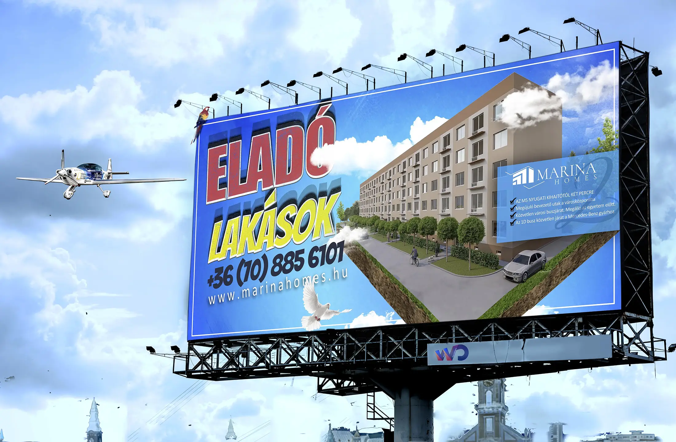 Marina Homes Lakópark – Real Estate Branding és Weboldal - 1