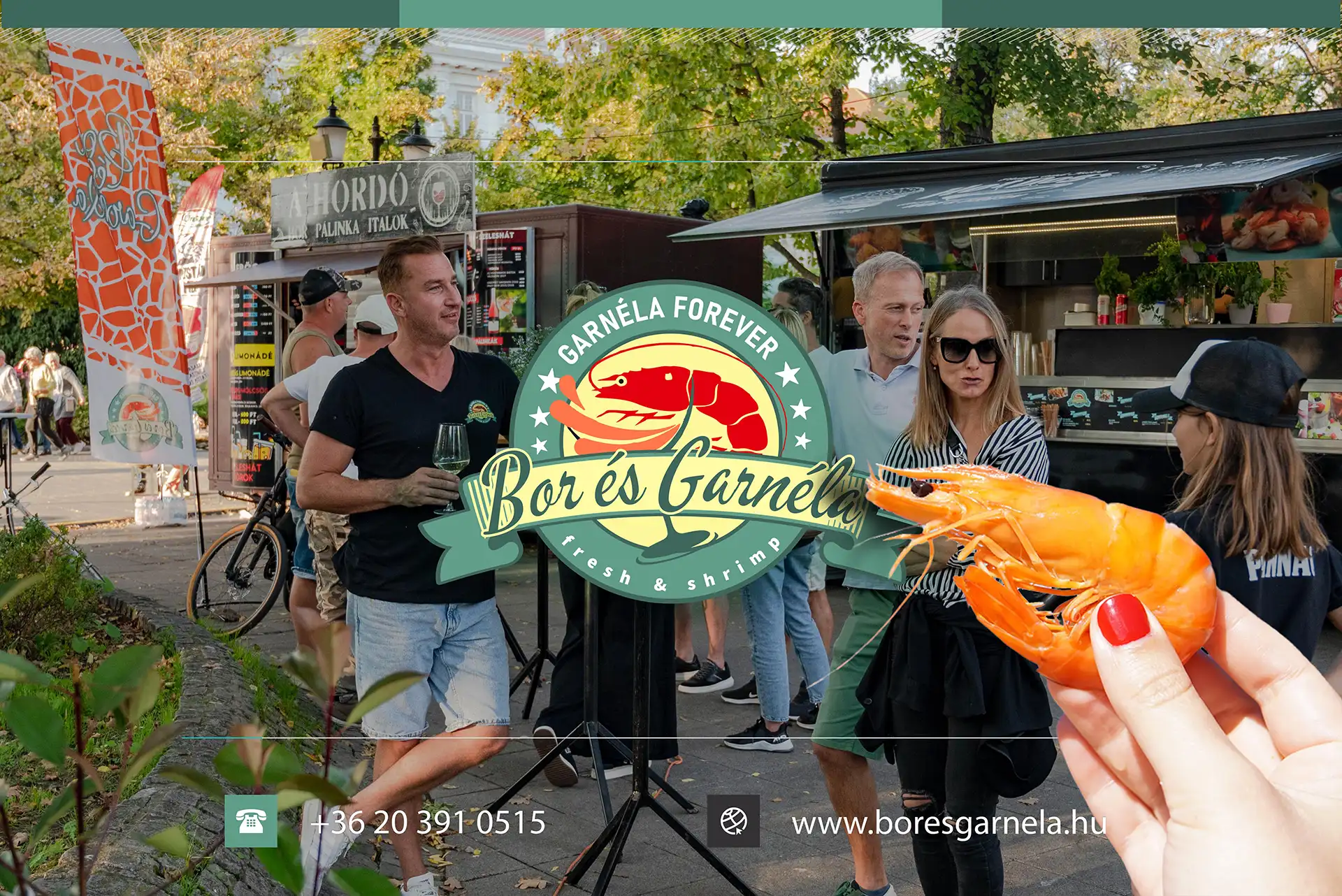 Bor és Garnéla – Premium Food Truck Branding és Weboldal