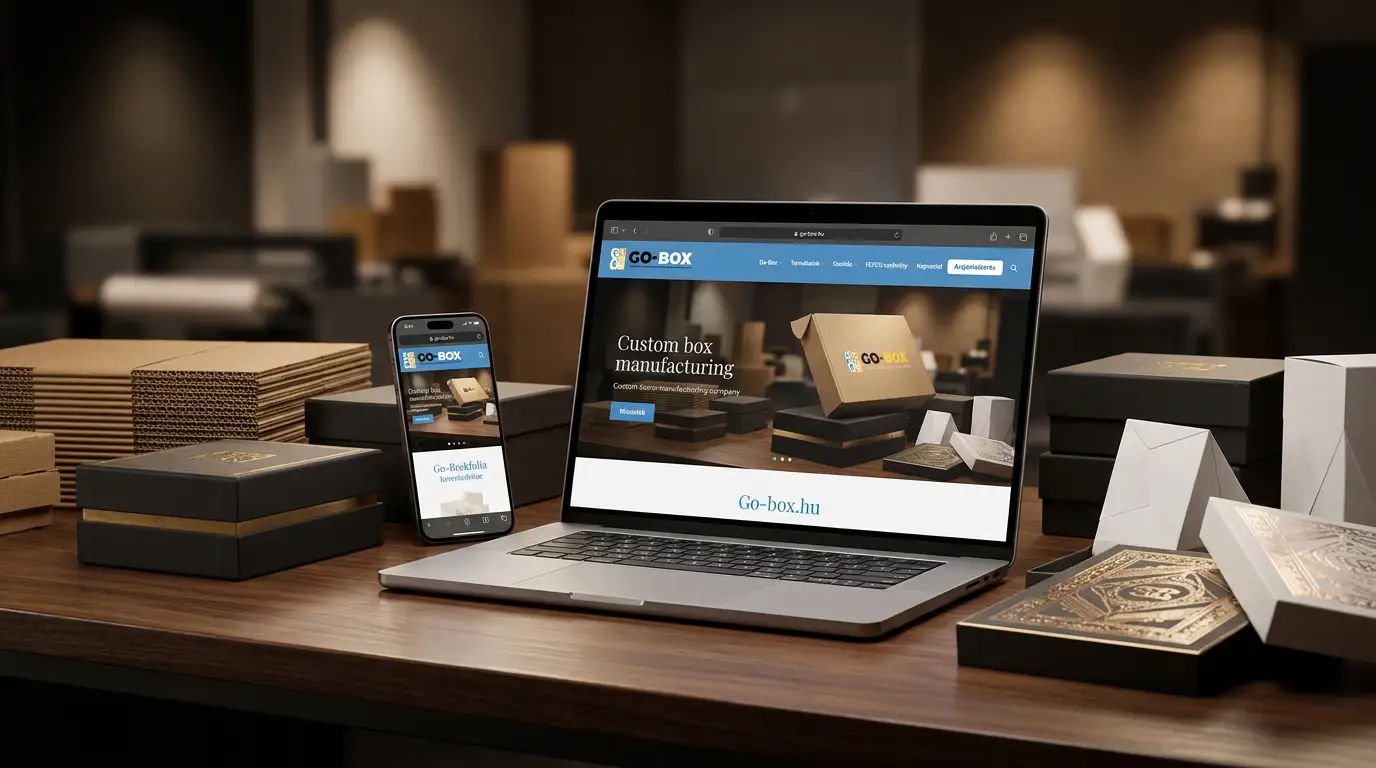 Go-Box Kft. – Komplex Arculattervezés és B2B WooCommerce Webáruház